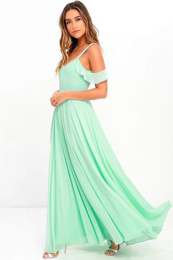 lulus mint green maxi dress
