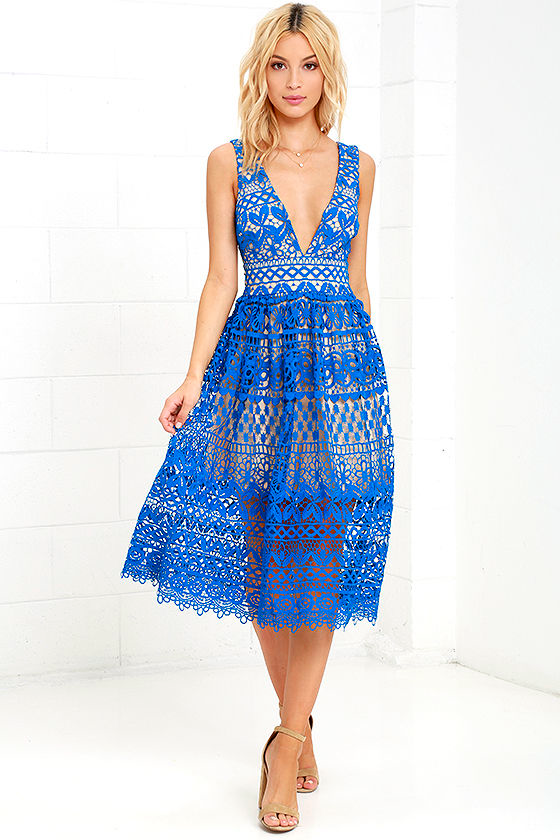 blue lace dress lulus