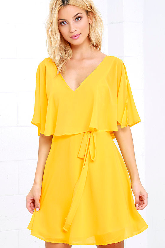 Yellow Dress Near Me Online, 53% OFF ...