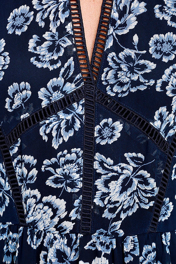 4511218 Blue Floral Dress