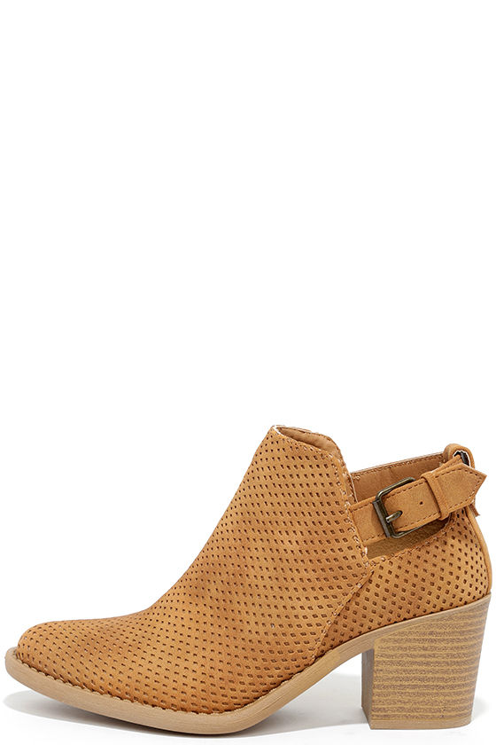tan booties