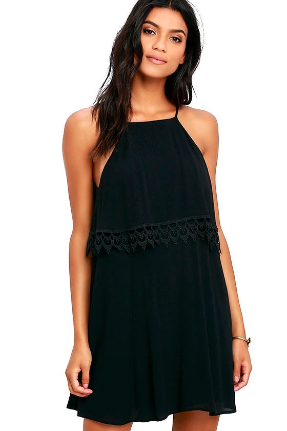 lulus lace black dress