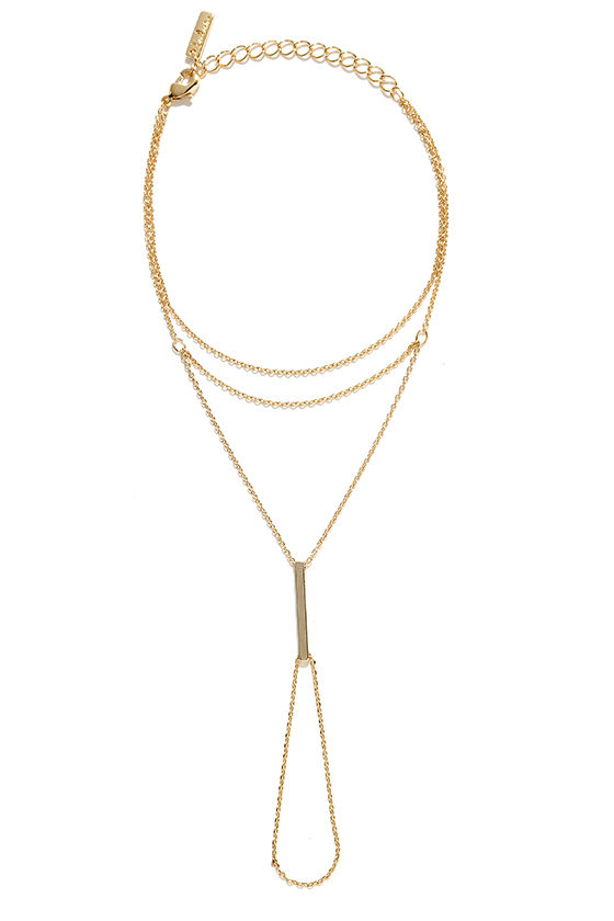 Graceful Delicacy Gold Hand Chain 2