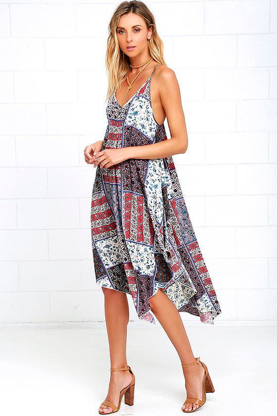 Handkerchief print dress Clearance