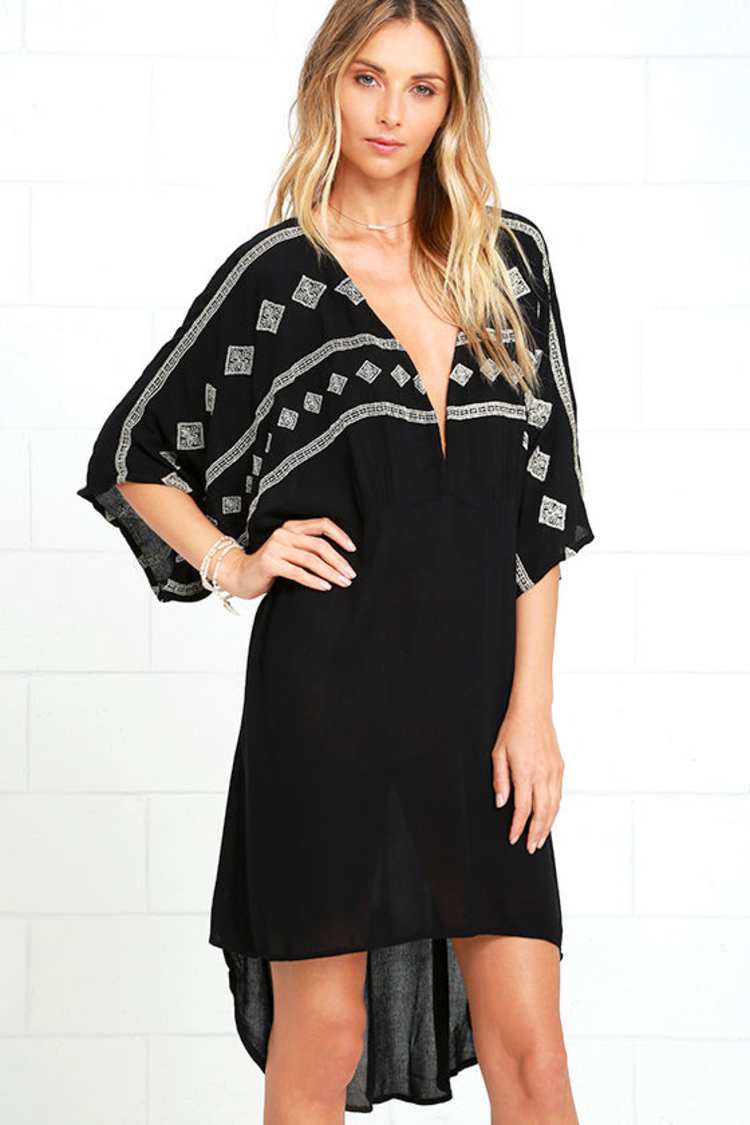 Amuse Society Sarette - Gold and Black Dress - High-Low Dress - $79.50 -  Lulus