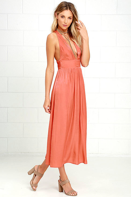 burnt orange sundress