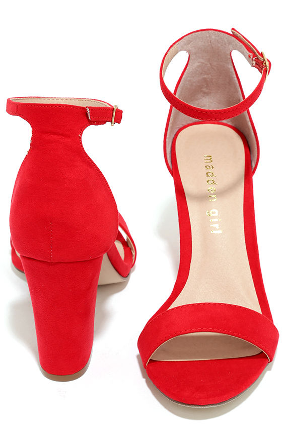 madden girl red sandals