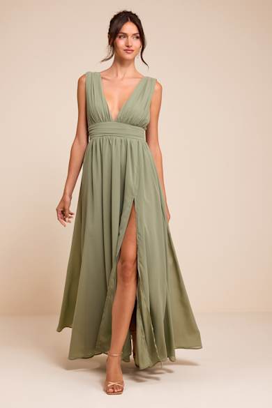 dark sage green bridesmaid dresses Convertible Lisposa Perfect for bridesmaids seeking a chic and flattering style. Bridesmaid Dresses Womens Green Formal