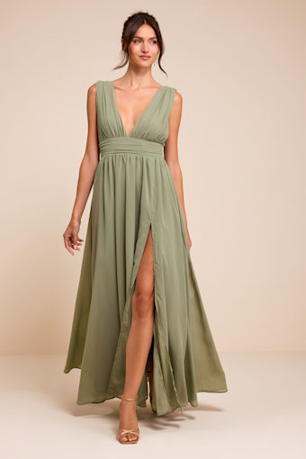 Heavenly Hues Sage Brush Maxi Dress 2