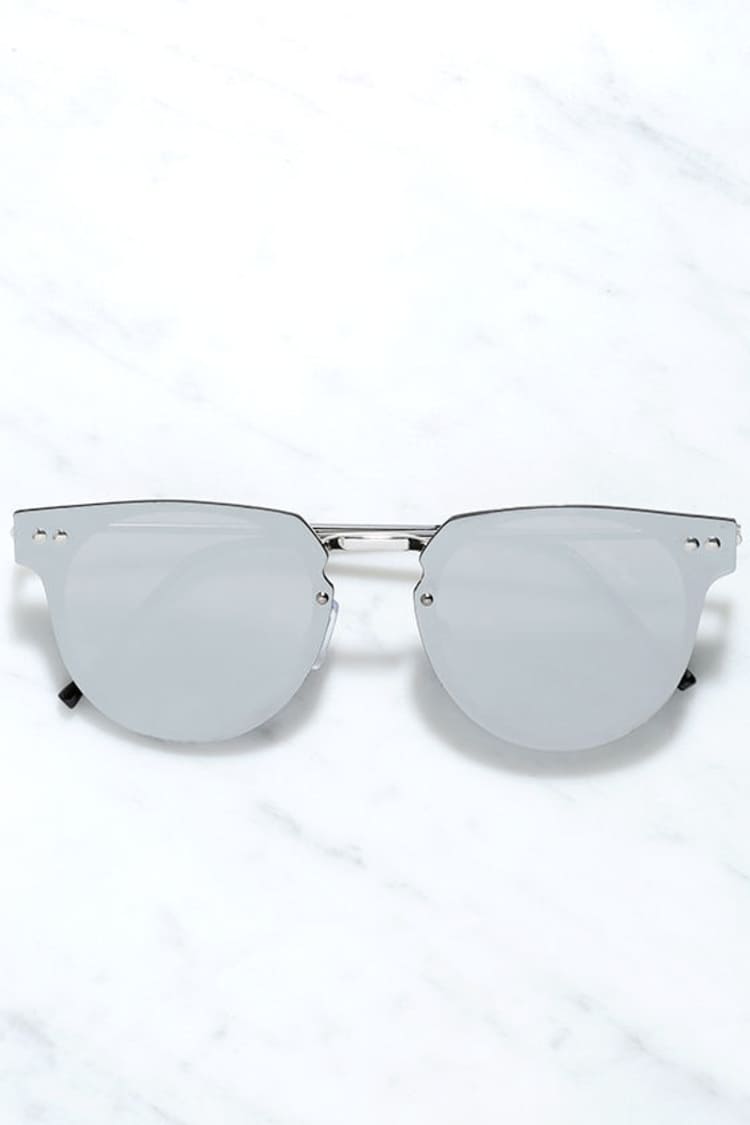 Spitfire Cyber Sunglasses - Silver Sunglasses - $45.00 - Lulus display picture 1
