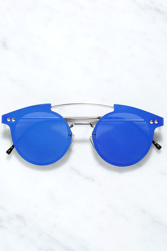 Spitfire Trip Hop Blue Mirrored Sunglasses