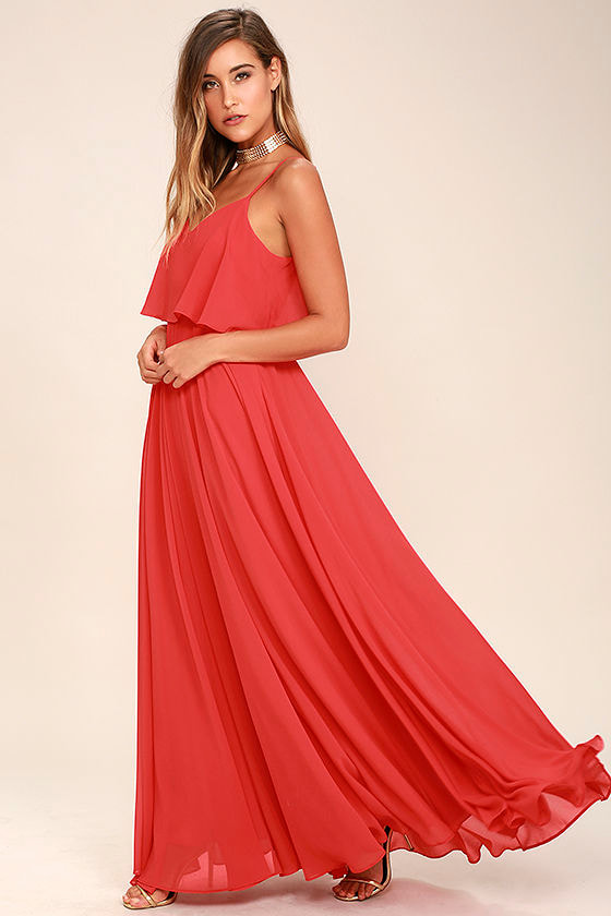 Stunning Red Dress - Maxi Dress - Gown - $78.00
