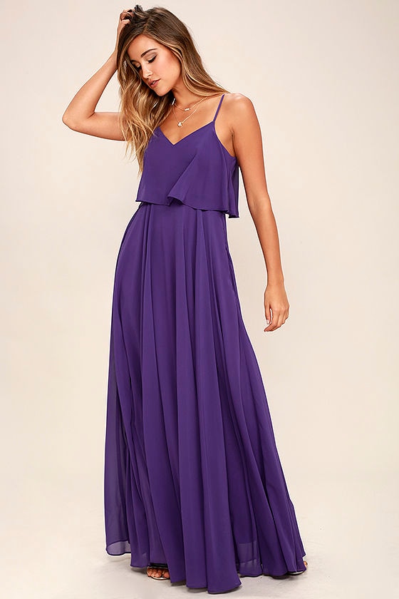Love Runs High Purple Maxi Dress