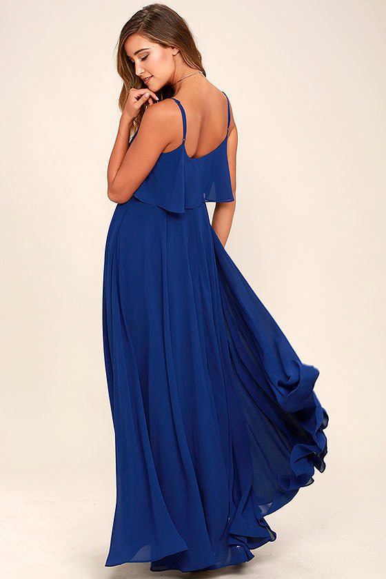 Stunning Royal Blue Dress - Maxi Dress - Gown - $78.00