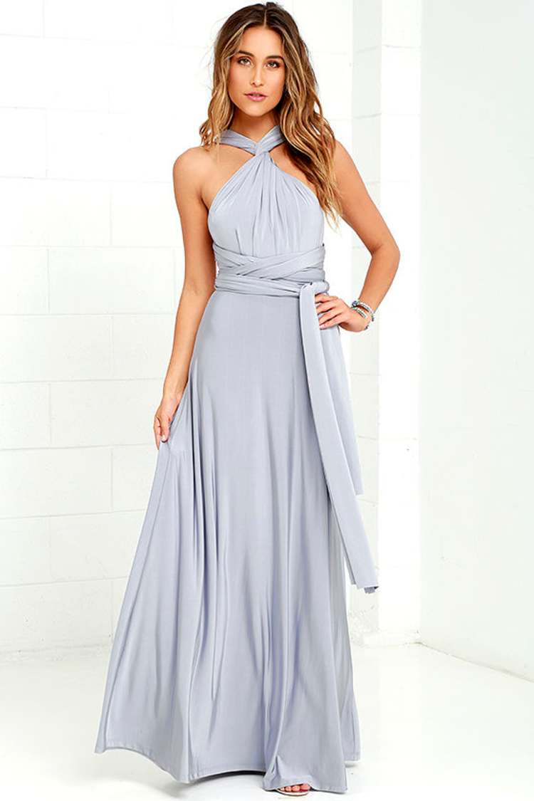 Pretty Maxi Dress - Convertible Dress - Light Grey Dress - Infinity Dress -  $58.00 - Lulus