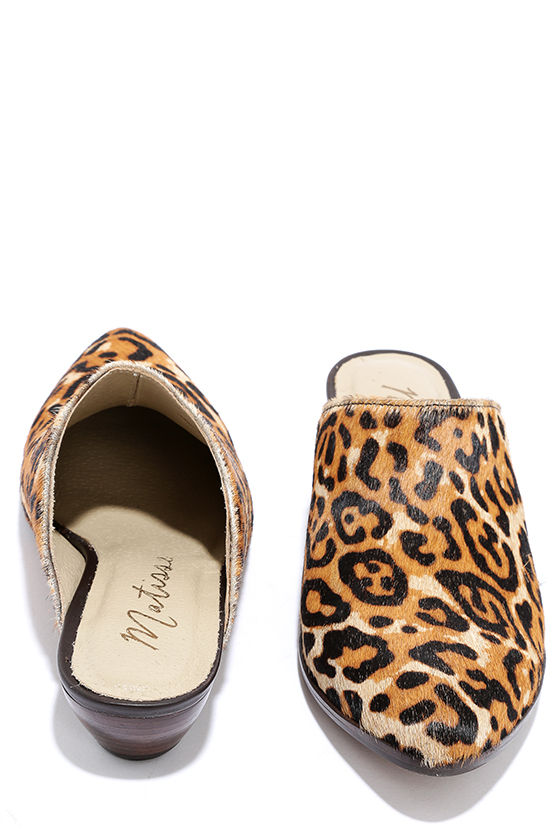 matisse leopard mule