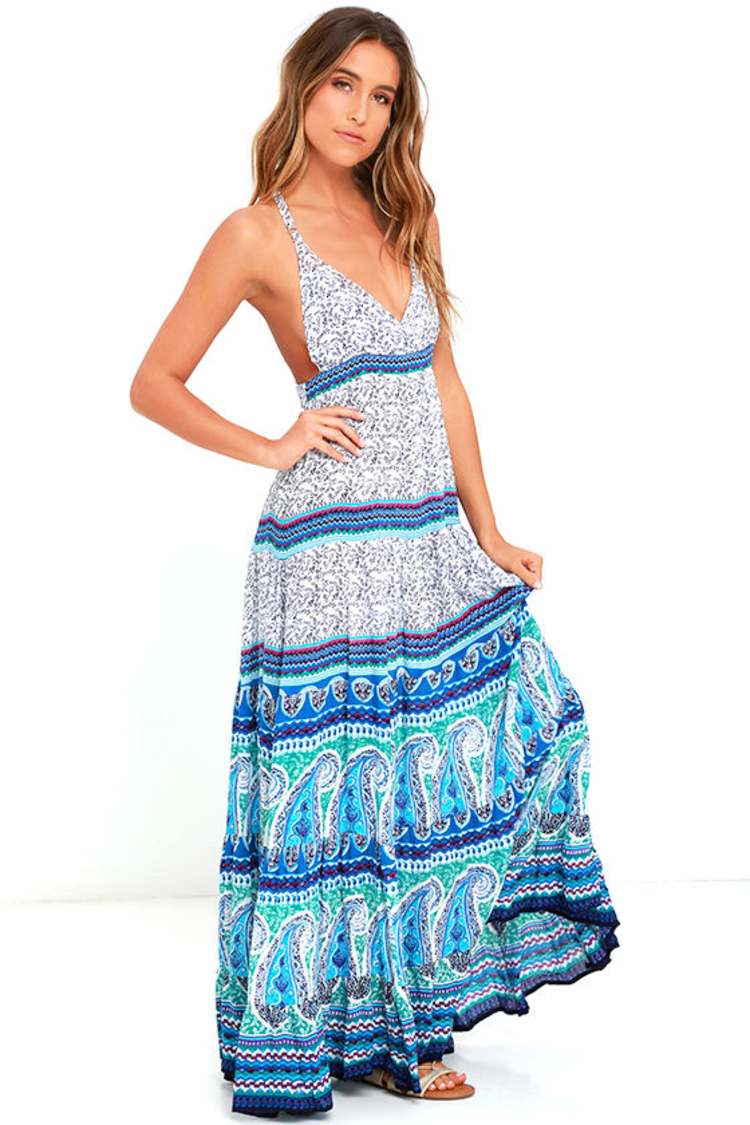 Raga Love Spell Dress - Ivory Print Maxi Dress - Paisley Print Dress -  $155.00 - Lulus