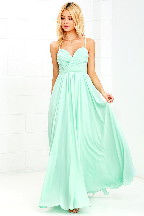 mint green maxi dresses