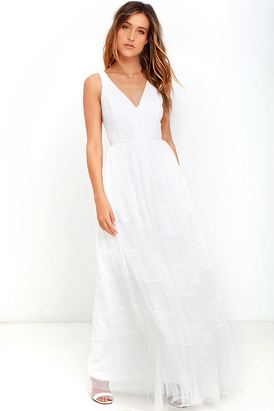 stylish white dress