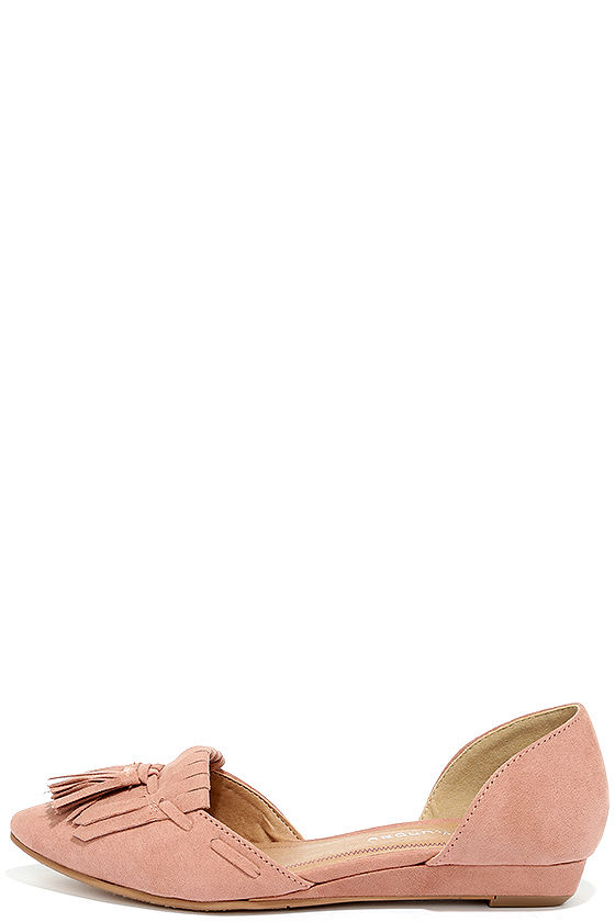 dusty rose flats