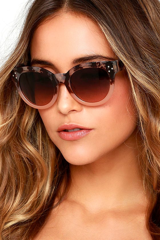 Cool Blush Sunglasses - Two-Tone Sunglasses - Marbled Sunglasses - $15. ...