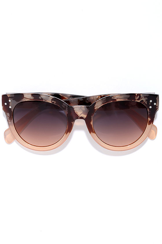 Cool Blush Sunglasses TwoTone Sunglasses Marbled Sunglasses 15.