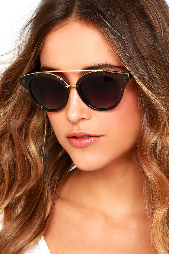 Chic Grey Sunglasses - Wayfarer Sunglasses - $16.00 - Lulus