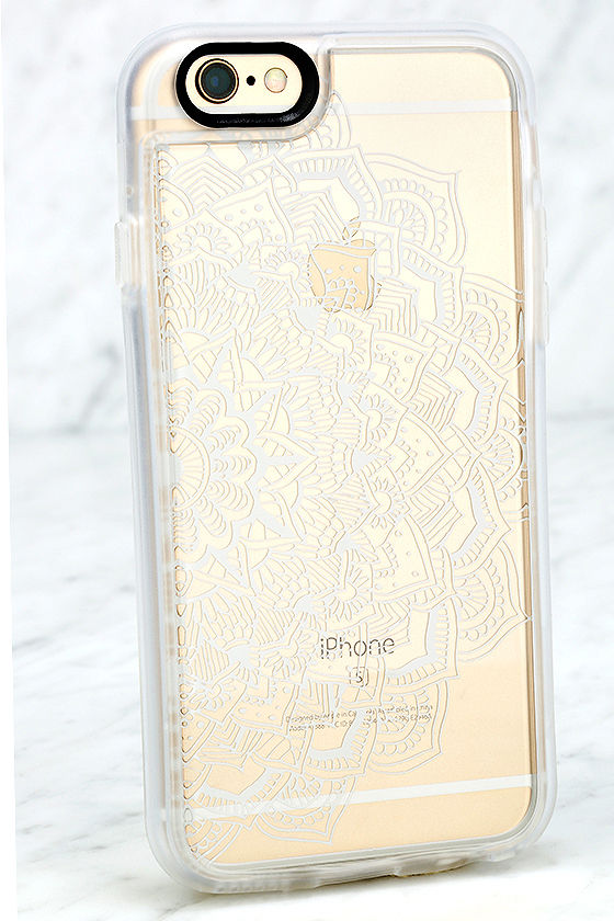 Casetify White Lace Mandala Clear iPhone 6 and 6s Case 1