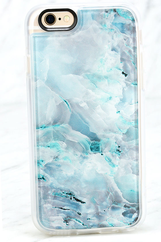 Casetify Teal Onyx Marble Case Clear Iphone Case 6 And 6s Case 40 00 Lulus