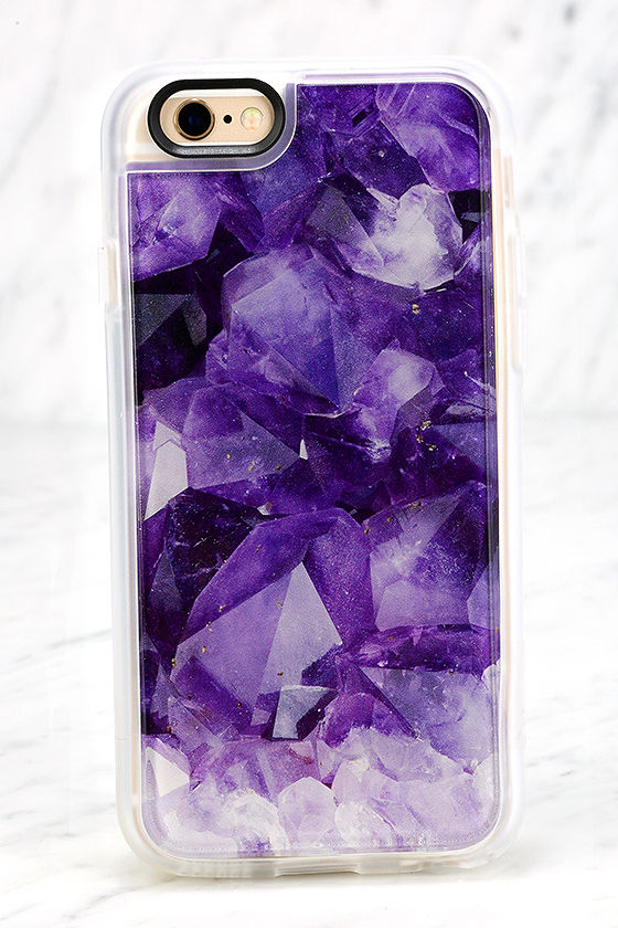 Casetify Amethyst Clear and Purple iPhone 6 and 6s Case