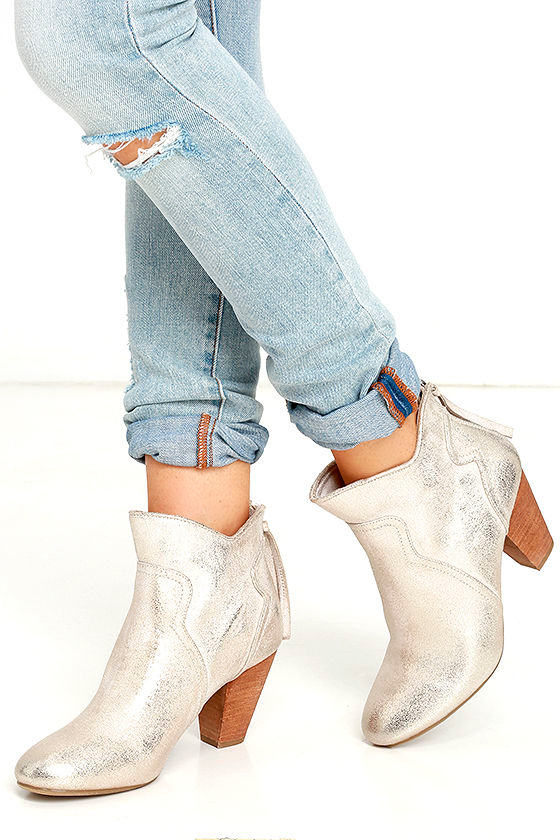 42 gold booties