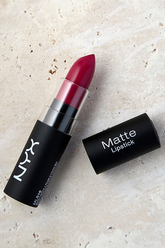 NYX Merlot Wine Red Matte Lipstick 1