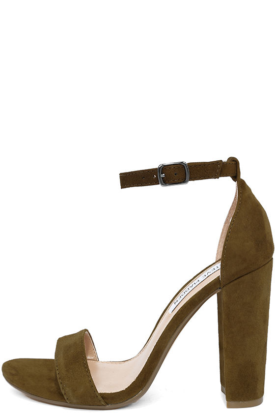 steve madden olive green heels