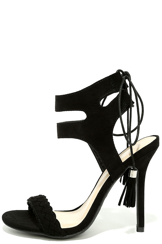 unique black high heels