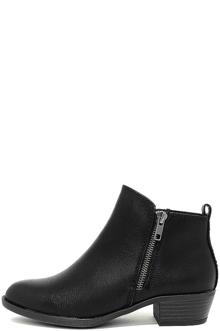 madden girl black ankle boots