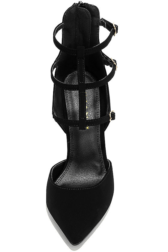 caged low heels