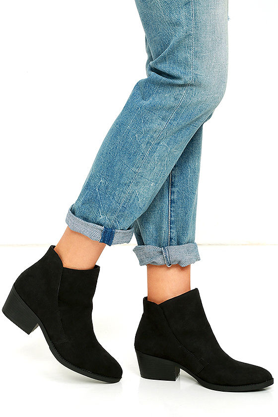 madden girl suede booties