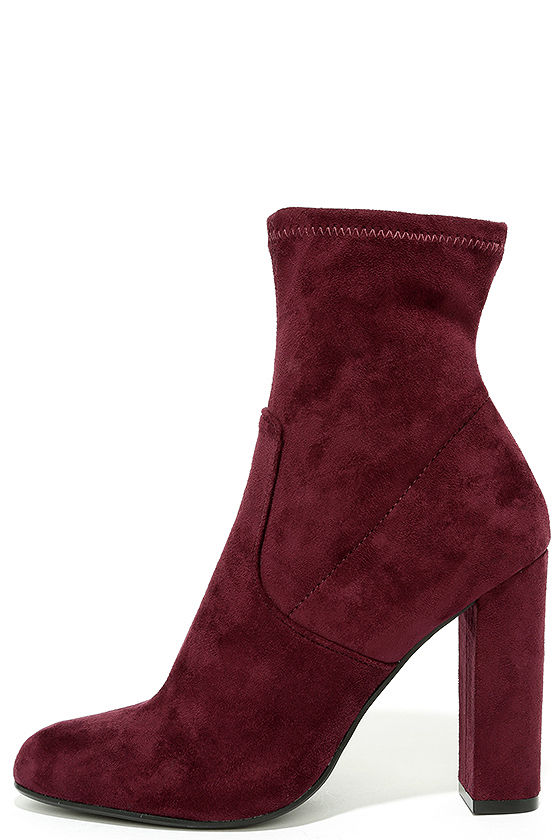 steve madden burgundy booties