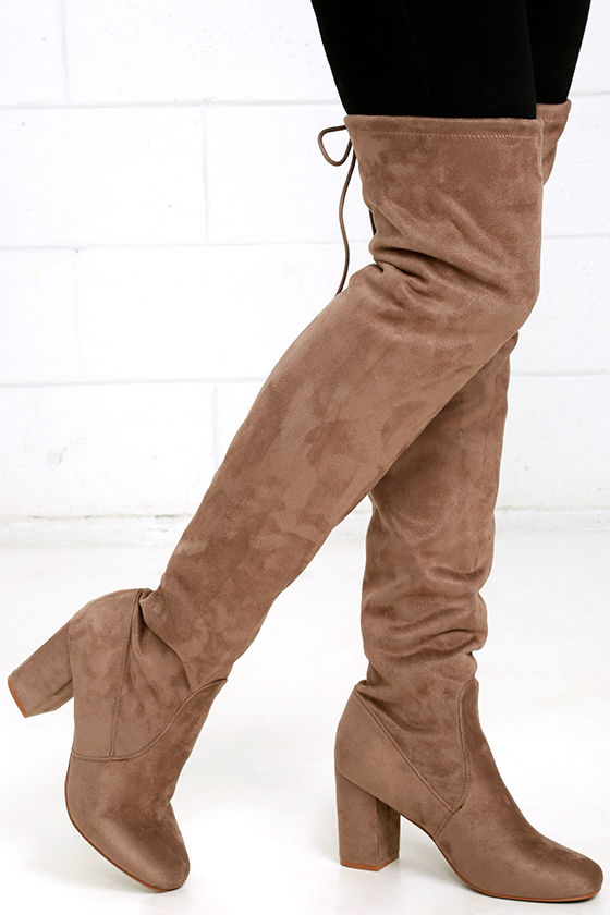 chinese laundry over the knee wedge boots