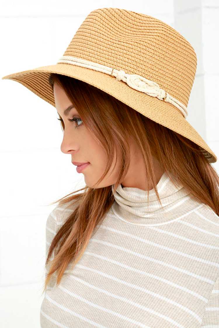 Cute Woven Hat - Tan Hat - Fedora Hat - Sun Hat - $14.00 - Lulus display picture 2
