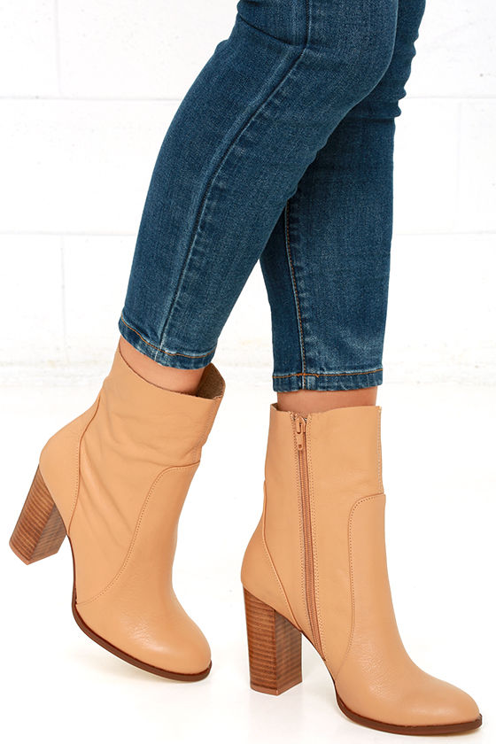 camel leather boots