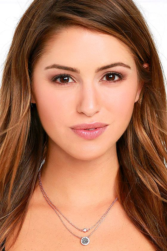 Across the Galaxy Rose Gold Layered Necklace 1