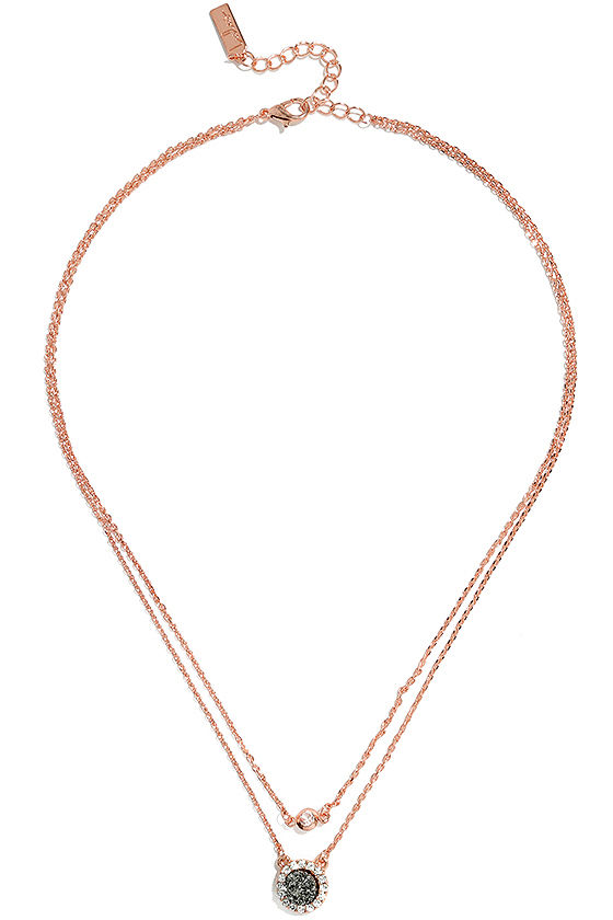 Across the Galaxy Rose Gold Layered Necklace