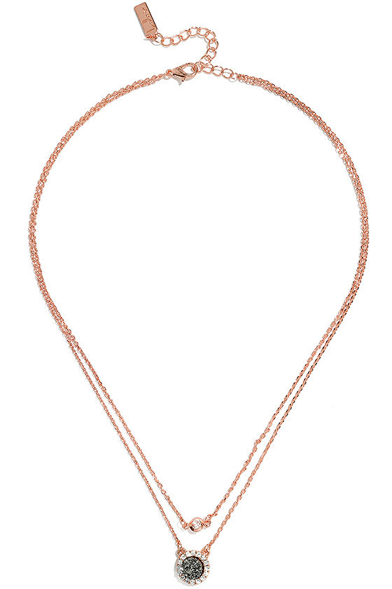 Across the Galaxy Rose Gold Layered Necklace 2