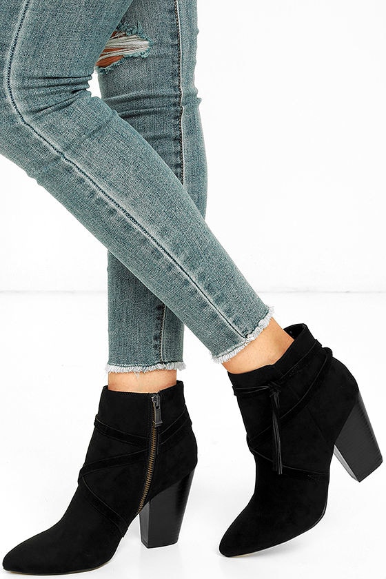 report booties black
