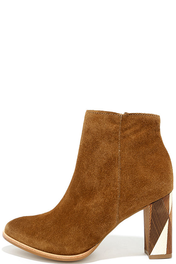 Matisse Metric Fawn Booties - Genuine Suede Booties - Ankle Booties ...