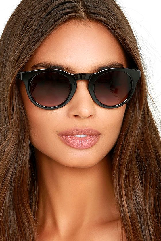 Cool Black Sunglasses - Floral Print Sunglasses - $16.00 - Lulus