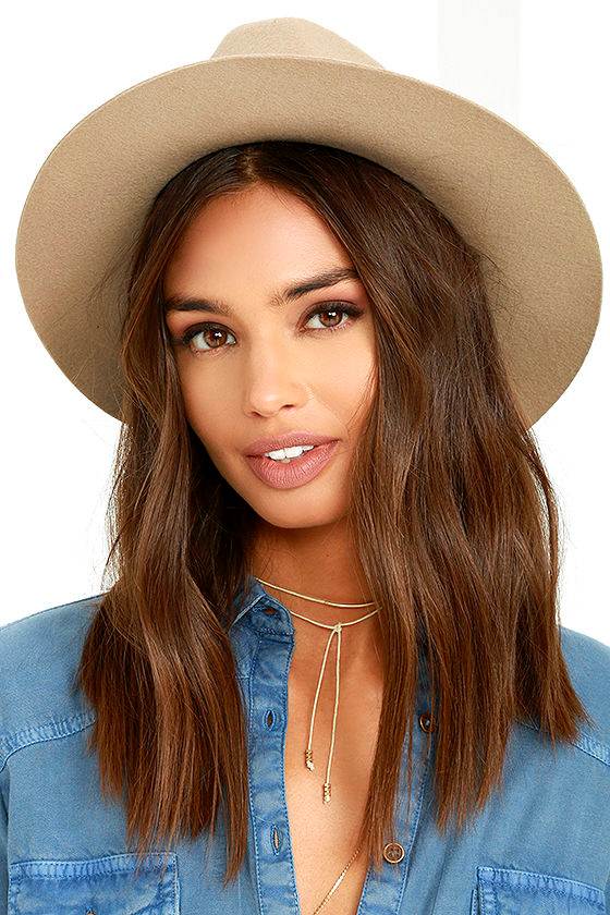 Billabong Better Over Here Hat Light Taupe Hat Wool Hat Fedora