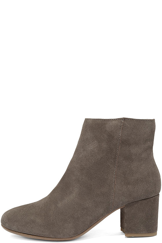 steve madden gray suede booties