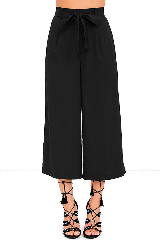 Sunny Stroll Black Culottes 2
